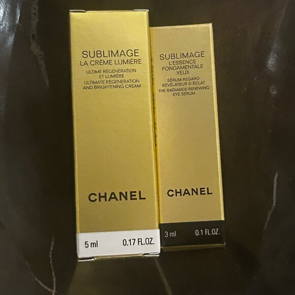 NIB Chanel Sublimage Ultimate Regeneration and Brightening Cream & Eye Serum - Picture 2 of 6